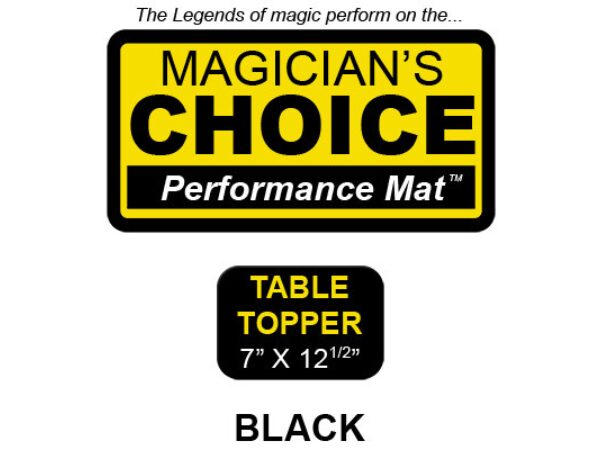 Table Topper Close-Up Mat (BLACK - 7x12.5) by Ronjo - Trick