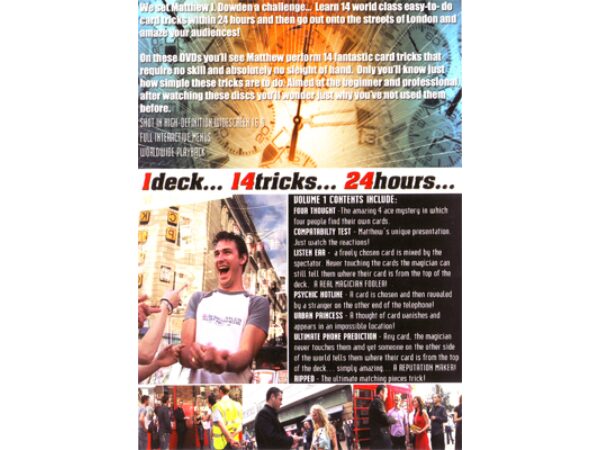 1 Deck 14 Tricks 24 Hours Volume 2 by Matthew J. Dowden & RSVP - DVD