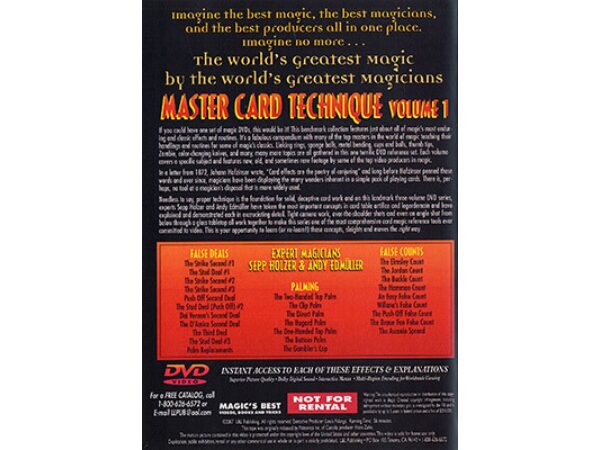 Master Card Technique Volume 1 (World's Greatest Magic) - DVD