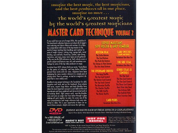 Master Card Technique Volume 2 (World's Greatest Magic) - DVD