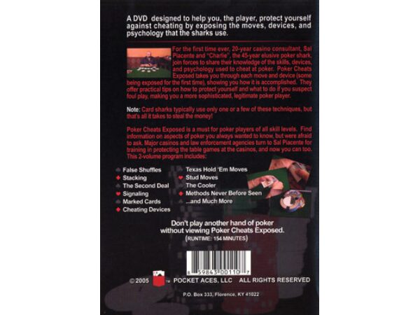 Poker Cheats Exposed (2 Volume Set) by Sal Piacente - DVD