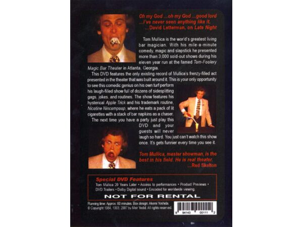 An Evening At The Tom-Foolery by Tom Mullica - DVD