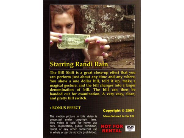 Bill Shift (PK Ring Effects Volume 1) by Randi Rain - DVD