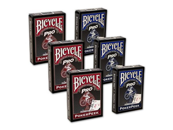 Cards Bicycle Pro Poker Peek - 6 PACK (Mixed) USPCC