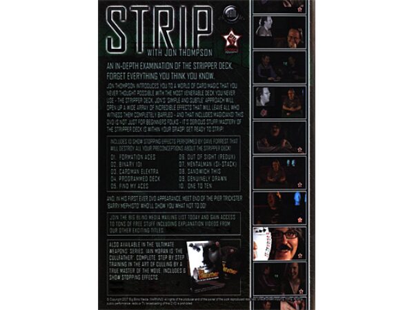 Strip by Jon Thompson & Big Blind Media (With Stripper Deck) - DVD