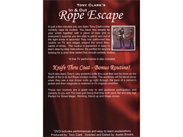 In and Out Rope Escape by Tony Clark - DVD