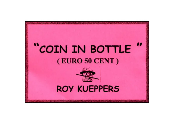 Coin In Bottle (50 Cent Euro) - Trick