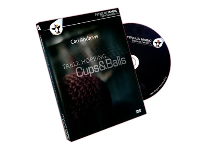 Table Hopping Cups And Balls by Carl Andrews - DVD