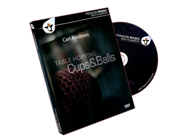 Table Hopping Cups And Balls by Carl Andrews - DVD