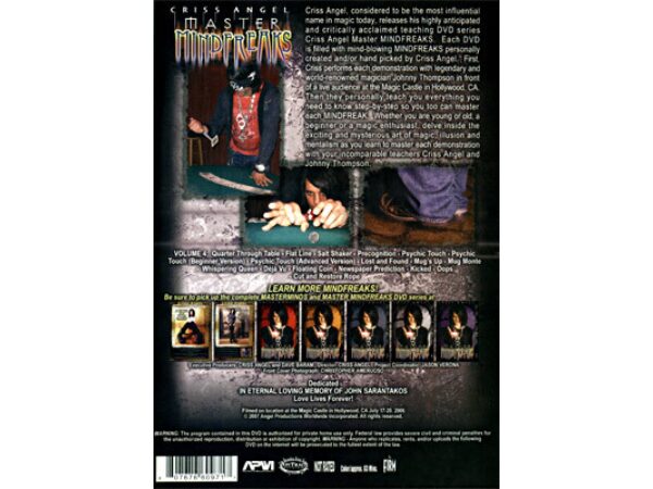 Mindfreaks by Criss Angel - Volume 4 - DVD
