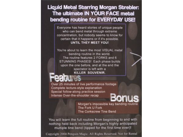 Liquid Metal by Morgan Strebler - DVD