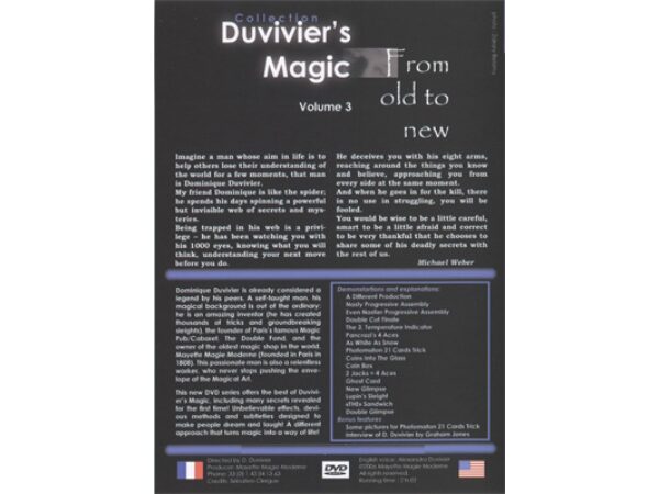 Duvivier's Magic #3: From Old to New by Dominique Duvivier - DVD
