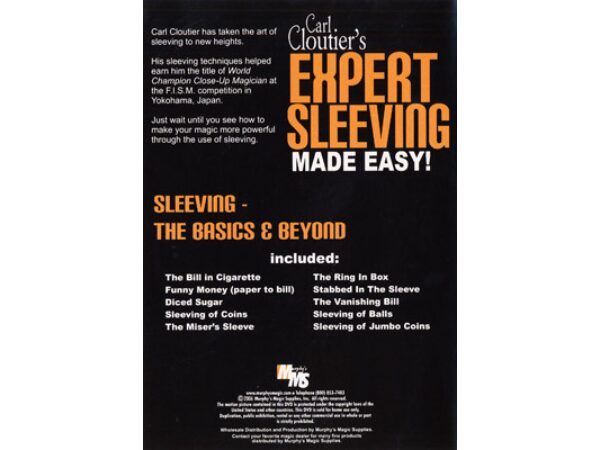 Expert Sleeving Made Easy by Carl Cloutier - DVD