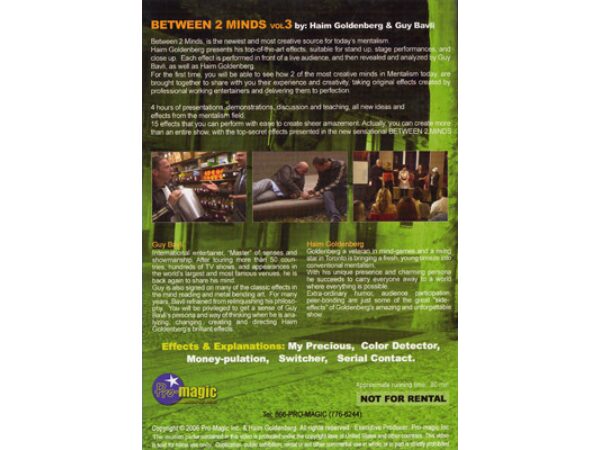 Between 2 Minds (3 DVD Set) by Guy Bavli and Haim Goldenberg - DVD