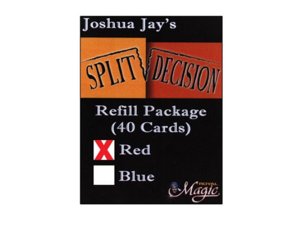 REFILL Red for Split Decision by Joshua Jay - Trick