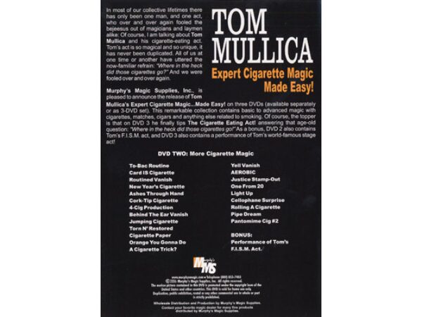 Expert Cigarette Magic Made Easy - Vol.2 by Tom Mullica - DVD