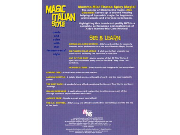 Magic Italian Style by Aldo Colombini - DVD