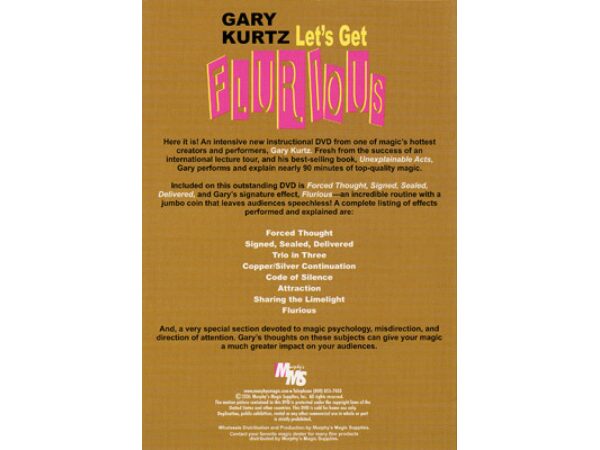 Let's Get Flurious by Gary Kurtz - DVD