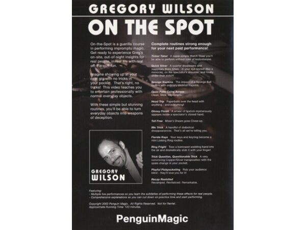 On The Spot by Gregory Wilson - DVD