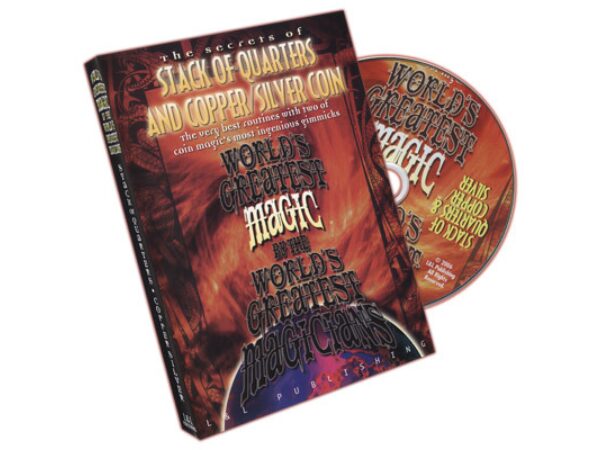 Stack Of Quarters And Copper/Silver Coin (World's Greatest Magic) - DVD
