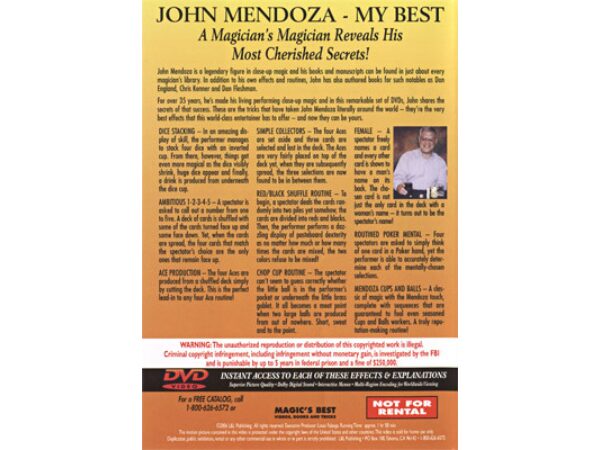 My Best - Volume 1 by John Mendoza - DVD