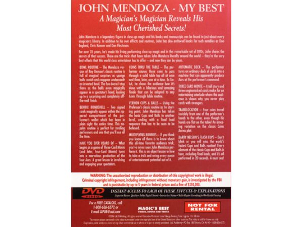 My Best - Volume 2 by John Mendoza - DVD
