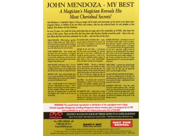 My Best - Volume 3 by John Mendoza - DVD
