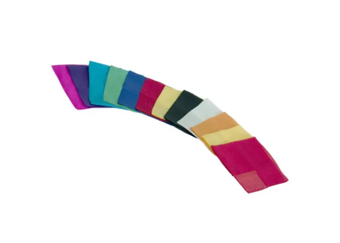 Silks 9 inch 12 Pack (Assorted) Magic by Gosh - Trick