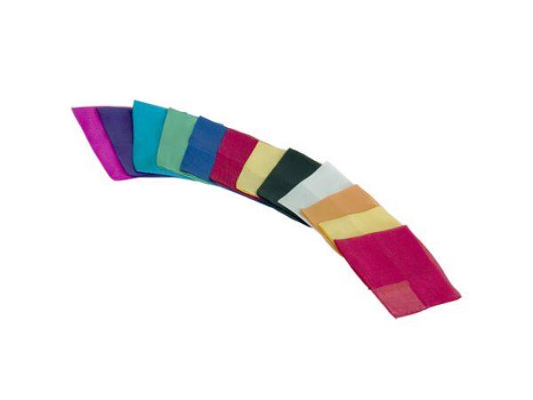 Silks 9 inch 12 Pack (Assorted) Magic by Gosh - Trick