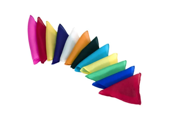 Silks 6 inch 12 Pack (Assorted) Magic by Gosh - Trick