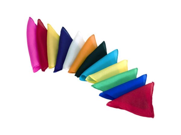 Silks 6 inch 12 Pack (Assorted) Magic by Gosh - Trick