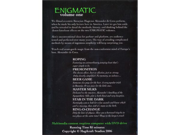 Enigmatic Volume 1 by Alexander DeCova - DVD