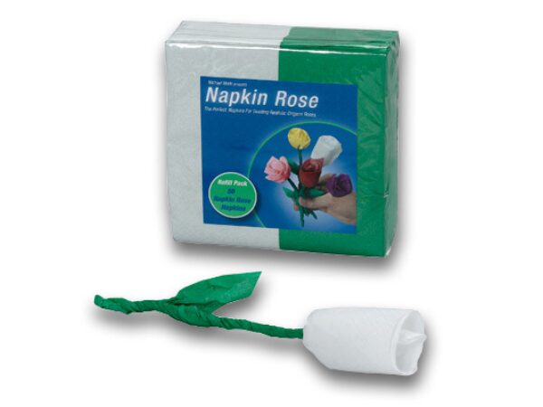 Napkin Rose - Refill (White) by Michael Mode - Trick