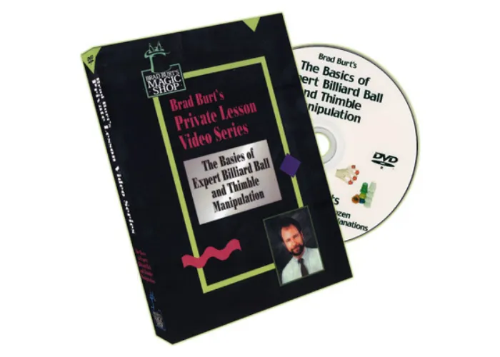 Basics Of Expert Billiard Ball And Thimble Manipulation by Brad Burt - DVD