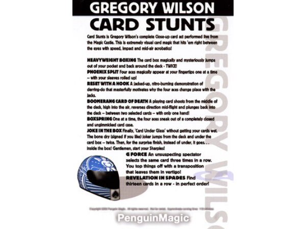 Card Stunts by Gregory Wilson - DVD
