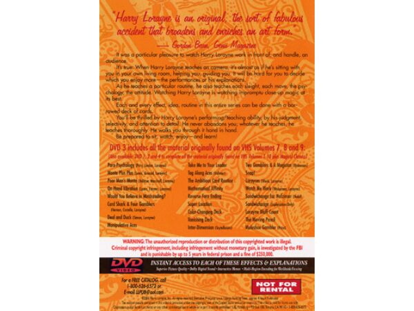 Harry Lorayne's Best Ever Collection Volume 3 by Harry Lorayne - DVD