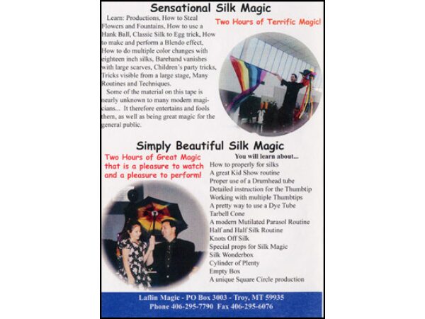 Sensational Silk Magic And Simply Beautiful Silk Magic by Duane Laflin - DVD