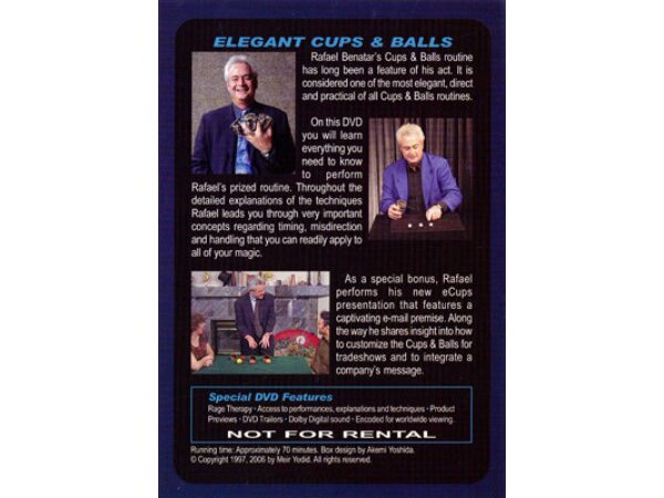 Elegant Cups And Balls by Rafael Benatar - DVD