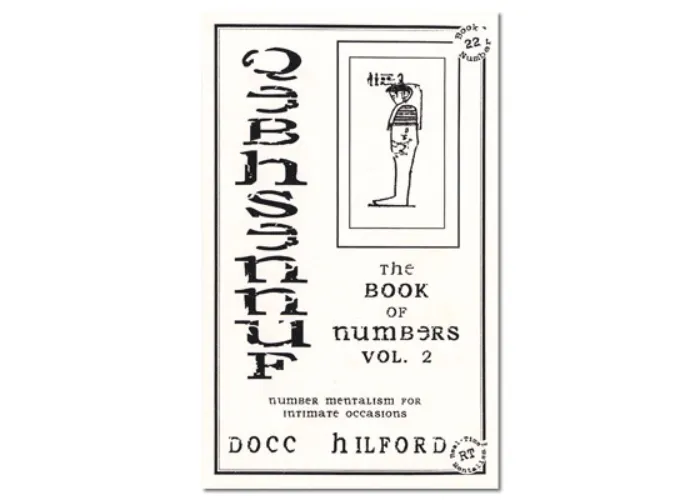 Book Of Numbers Volume Two (Qebhsennuf) by Docc Hilford - Trick