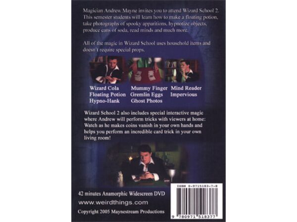 Wizard School 2 by Andrew Mayne - DVD