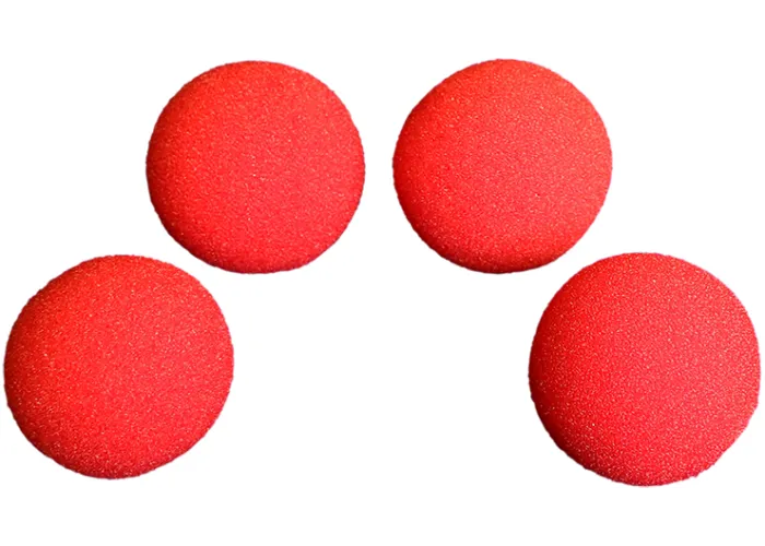 1 inch Super Soft Sponge Ball (Red) Pack of 4 from Magic by Gosh