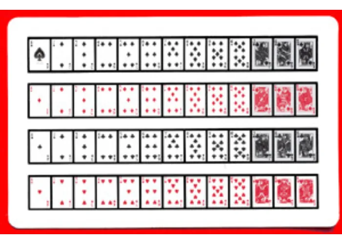 52 on 1 Cards (Royal back) 1 card= 1 unit.
