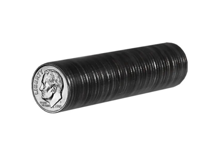 U.S. Dimes, ungimmicked roll of 50 coins