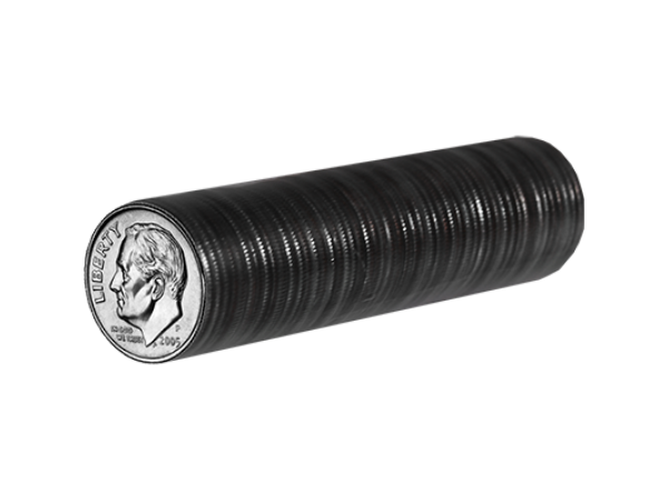 U.S. Dimes, ungimmicked roll of 50 coins