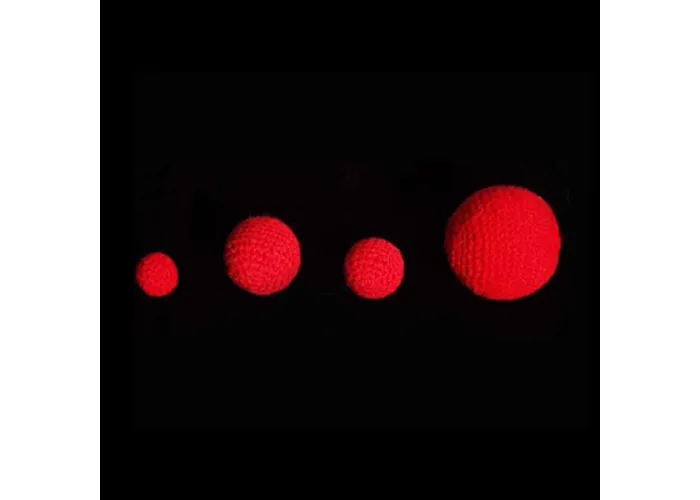 3/4 inch Crochet Balls (Red) (1 ball = 1 unit) by Uday - Trick