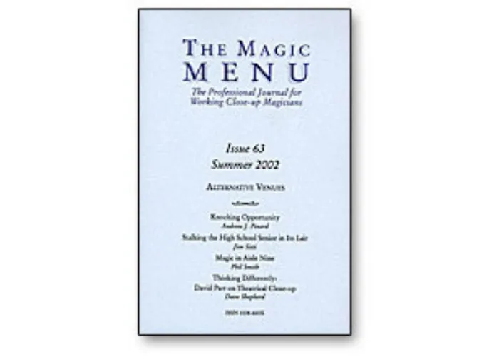 Magic Menu Issue 63 - Book