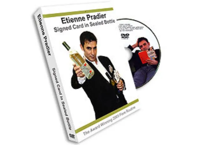 Etienne Pradier Signed Card in Sealed Bottle, DVD