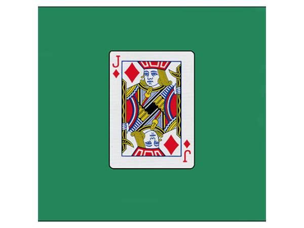 Card Silk 18" (Jack of Diamonds) by Vincenzo Di Fatta - Seidentuch
