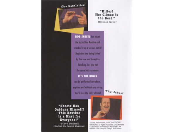 It's The Rules ( DICE ROUTINE ) by Bob Sheets - DVD
