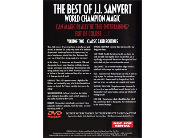 Best of JJ Sanvert - World Champion Magic - Volume 2 - DVD